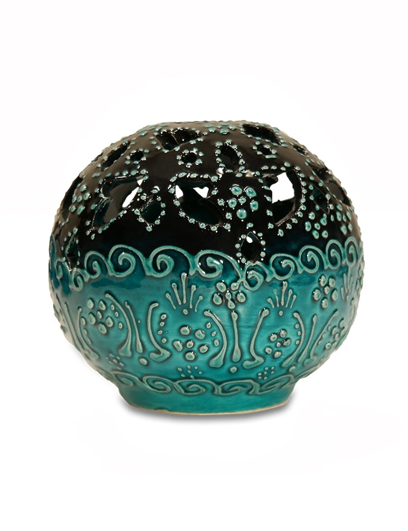 Gömb kerámia lámpa - KGY65-NZ-keramia-mecsestarto-torokorszagbol-b