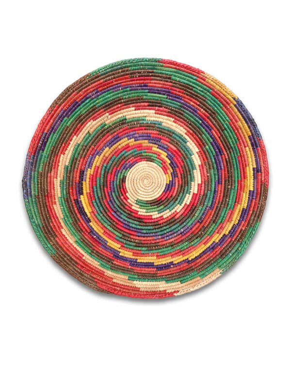 Tarka pálmalevél kosár - SPK85-034-fonott-palmalevel-kosar-pakisztanbol-a