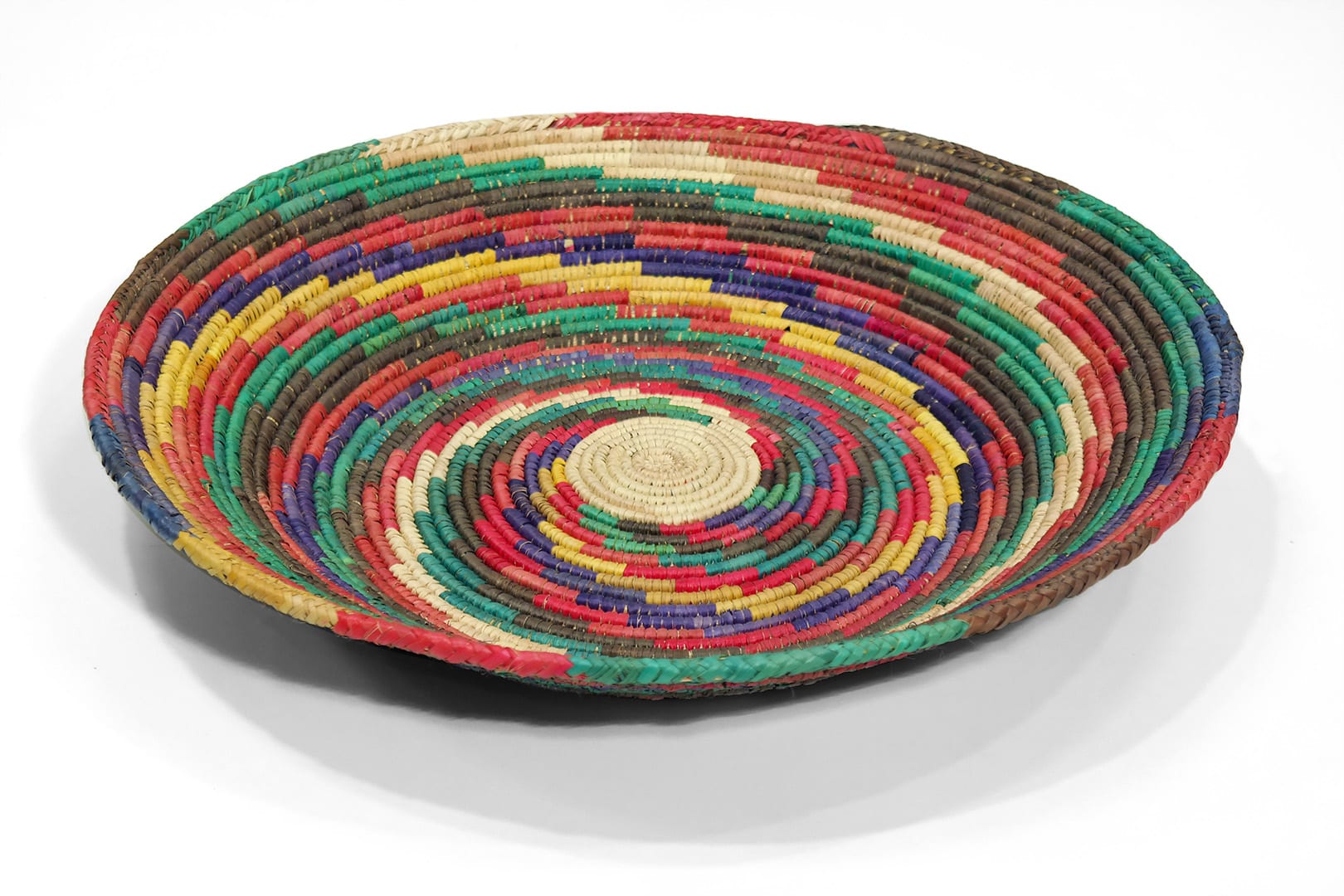 Tarka pálmalevél kosár - SPK85-034-fonott-palmalevel-kosar-pakisztanbol-b