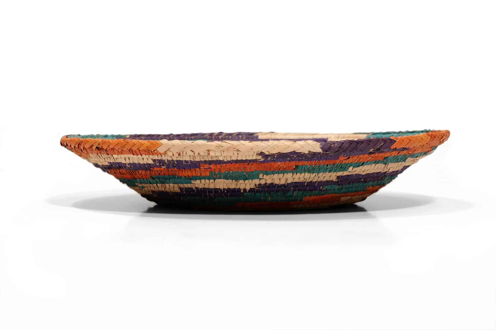 SAMSUNG CSC Háromszínű pálmalevél kosár - SPK85-039-fonott-palmalevel-kosar-pakisztanbol-c