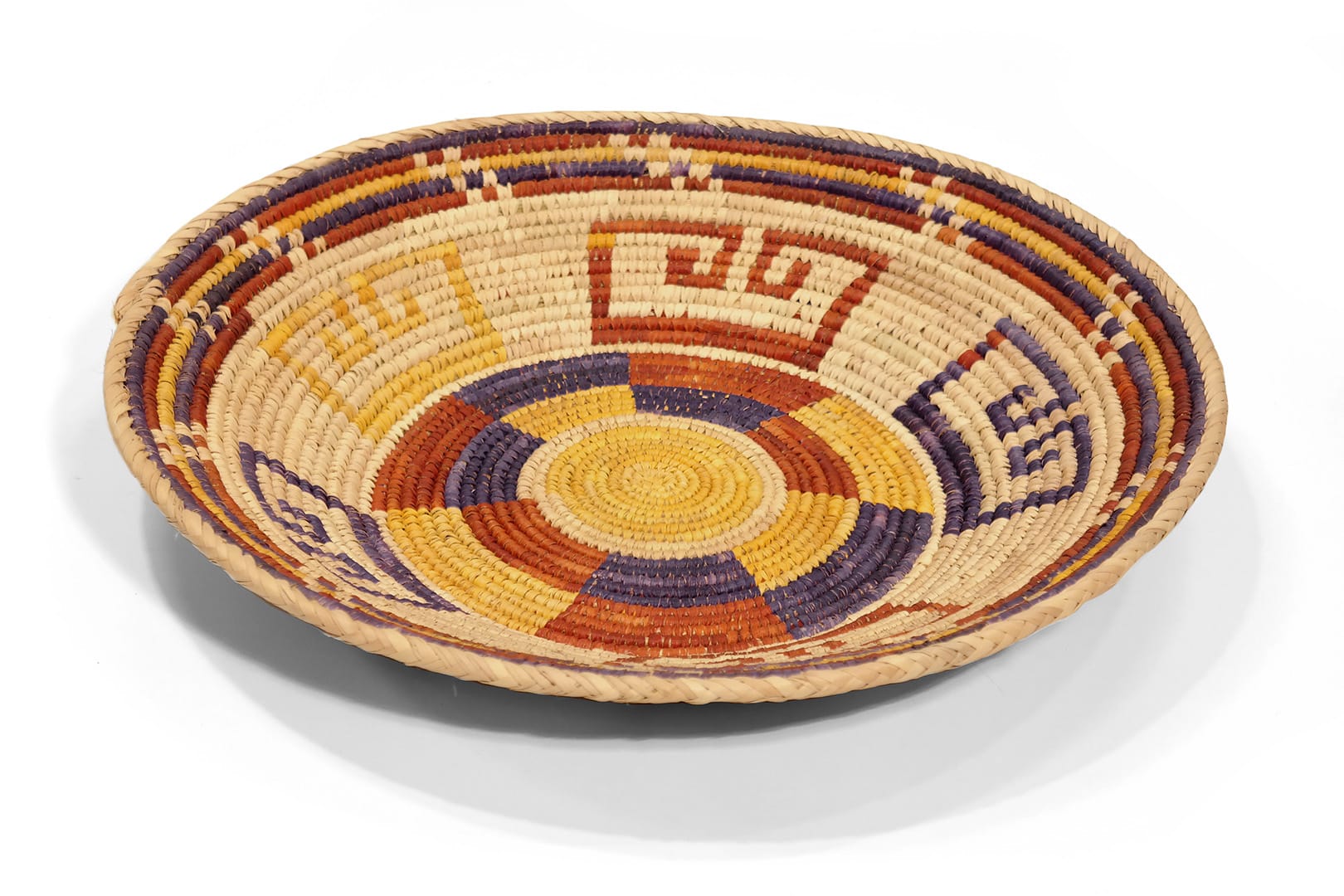 Sárga pálmalevél kosár - SPK85-065-fonott-palmalevel-kosar-pakisztanbol-b