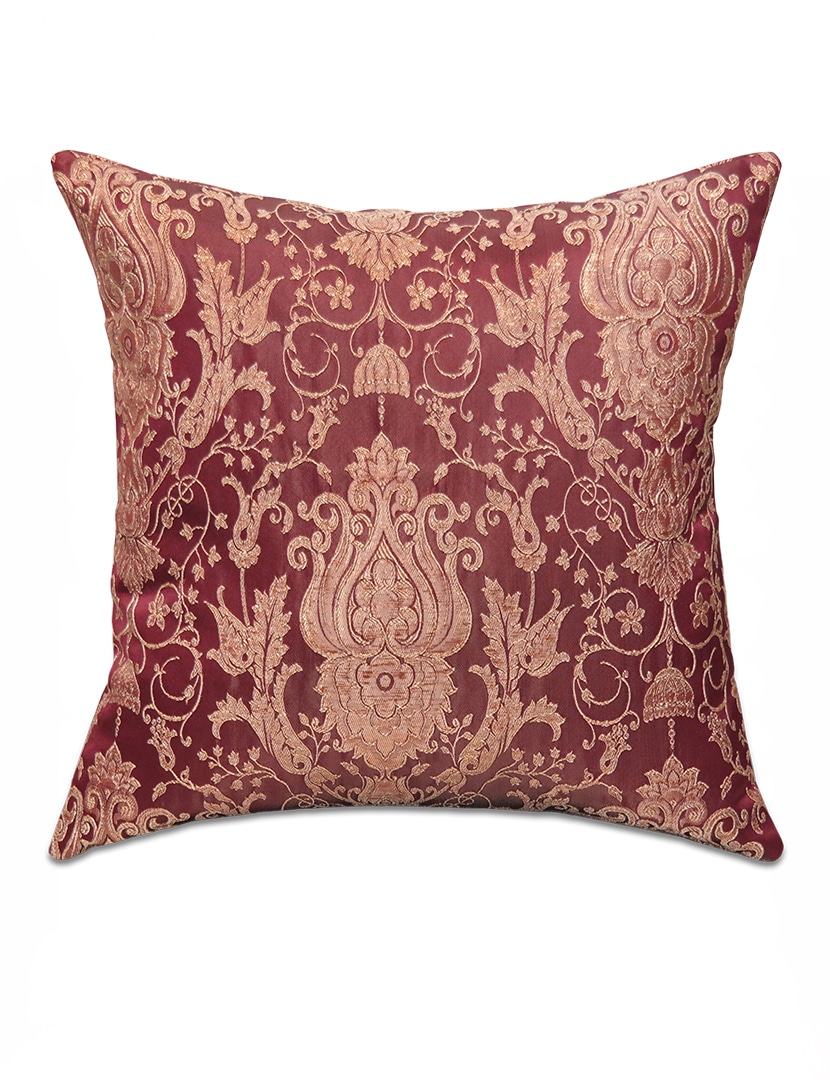 Damaszt mintás bordó díszpárna - pk-8001-ottoman-diszparna-huzat-torokorszagbol-a