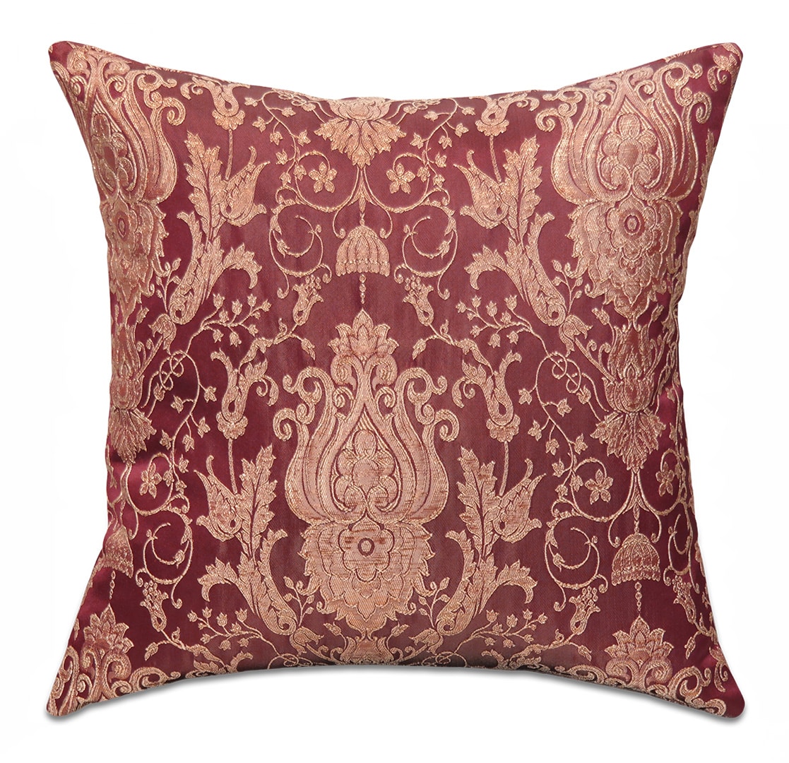 Damaszt mintás bordó díszpárna - pk-8001-ottoman-diszparna-huzat-torokorszagbol-aa