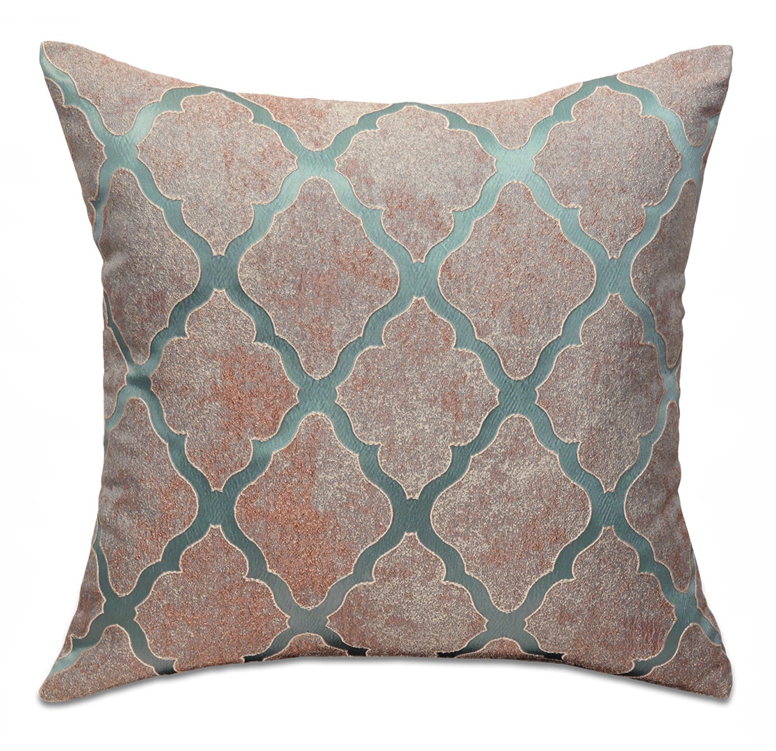 Türkiz arabeszk díszpárna - pk-8015-ottoman-diszparna-huzat-torokorszagbol-aa