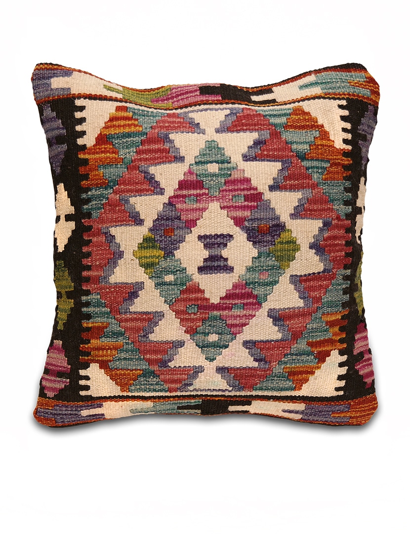 Kelim díszpárna 42 x 45 cm - SP85-491-gyapju-kelim-parnahuzat-pakisztanbol-a