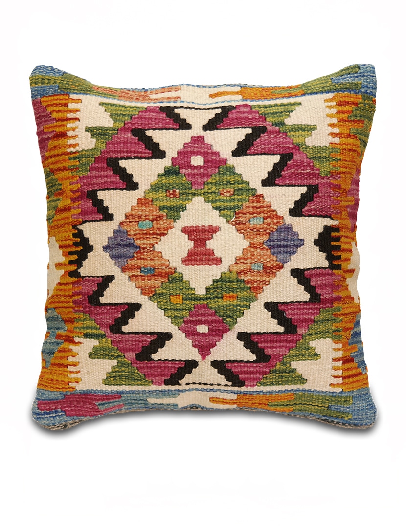 Kelim párnahuzat 44 x 46 cm - SP85-498-gyapju-kelim-parnahuzat-pakisztanbol-a