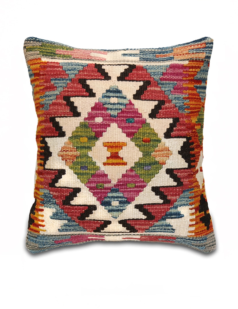 Kelim párnahuzat 40 x 44 cm - SP85-501-gyapju-kelim-parnahuzat-pakisztanbol-a