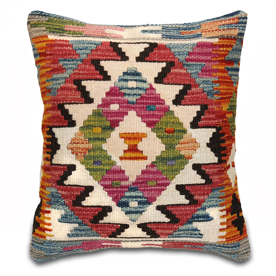 Kelim párnahuzat 40 x 44 cm - SP85-501-gyapju-kelim-parnahuzat-pakisztanbol-b