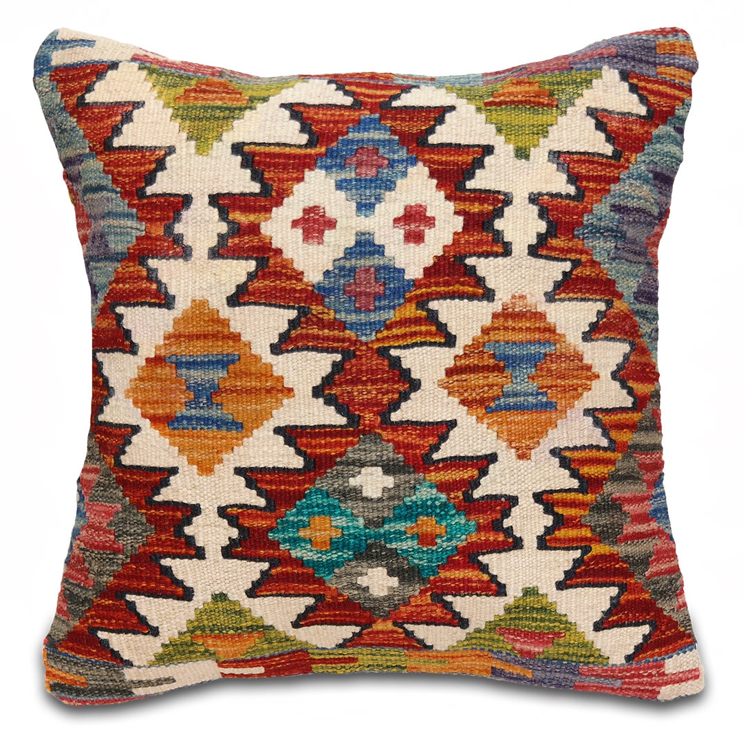 Kelim párnahuzat 45 x 45 cm - SP85-505-gyapju-kelim-parnahuzat-pakisztanbol-b