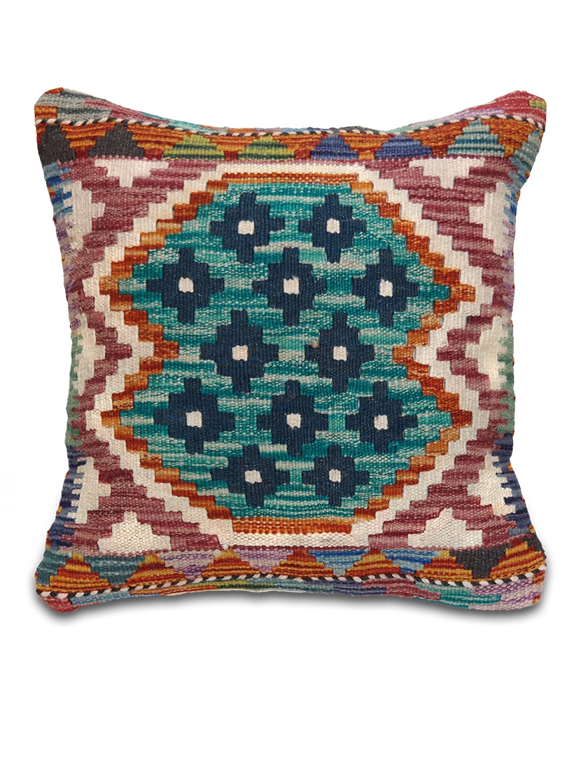 Kelim párnahuzat 41 x 42 cm - SP85-507-gyapju-kelim-parnahuzat-pakisztanbol-a