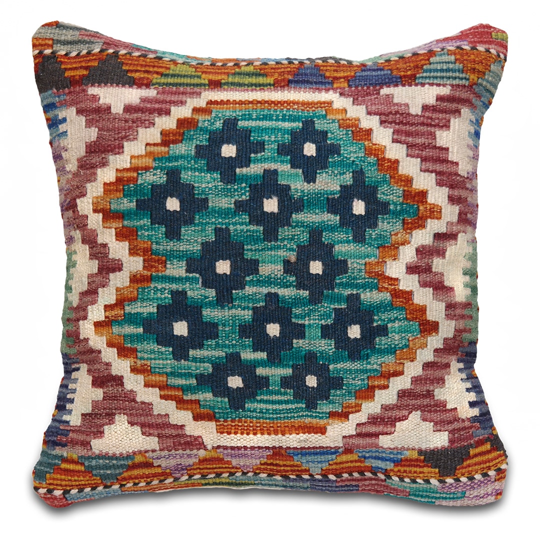 Kelim párnahuzat 41 x 42 cm - SP85-507-gyapju-kelim-parnahuzat-pakisztanbol-b