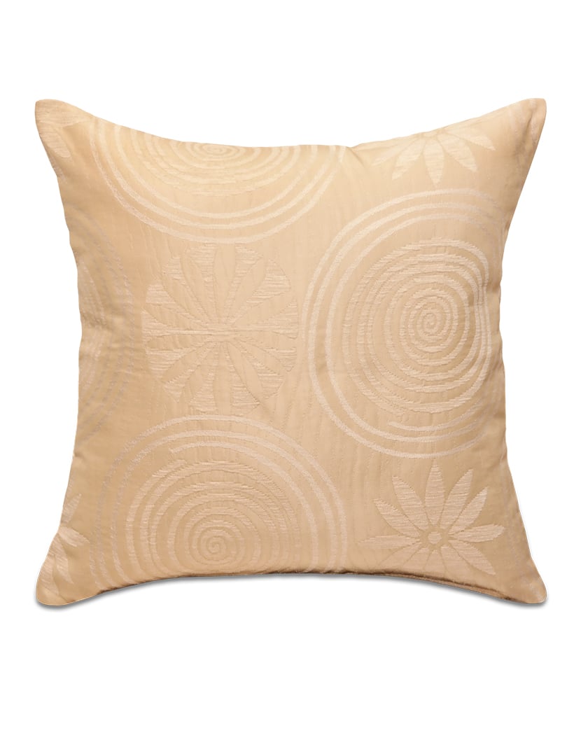 Tavirózsa mintás bézs díszpárna - pk-8021-ottoman-diszparna-huzat-torokorszagbol-a