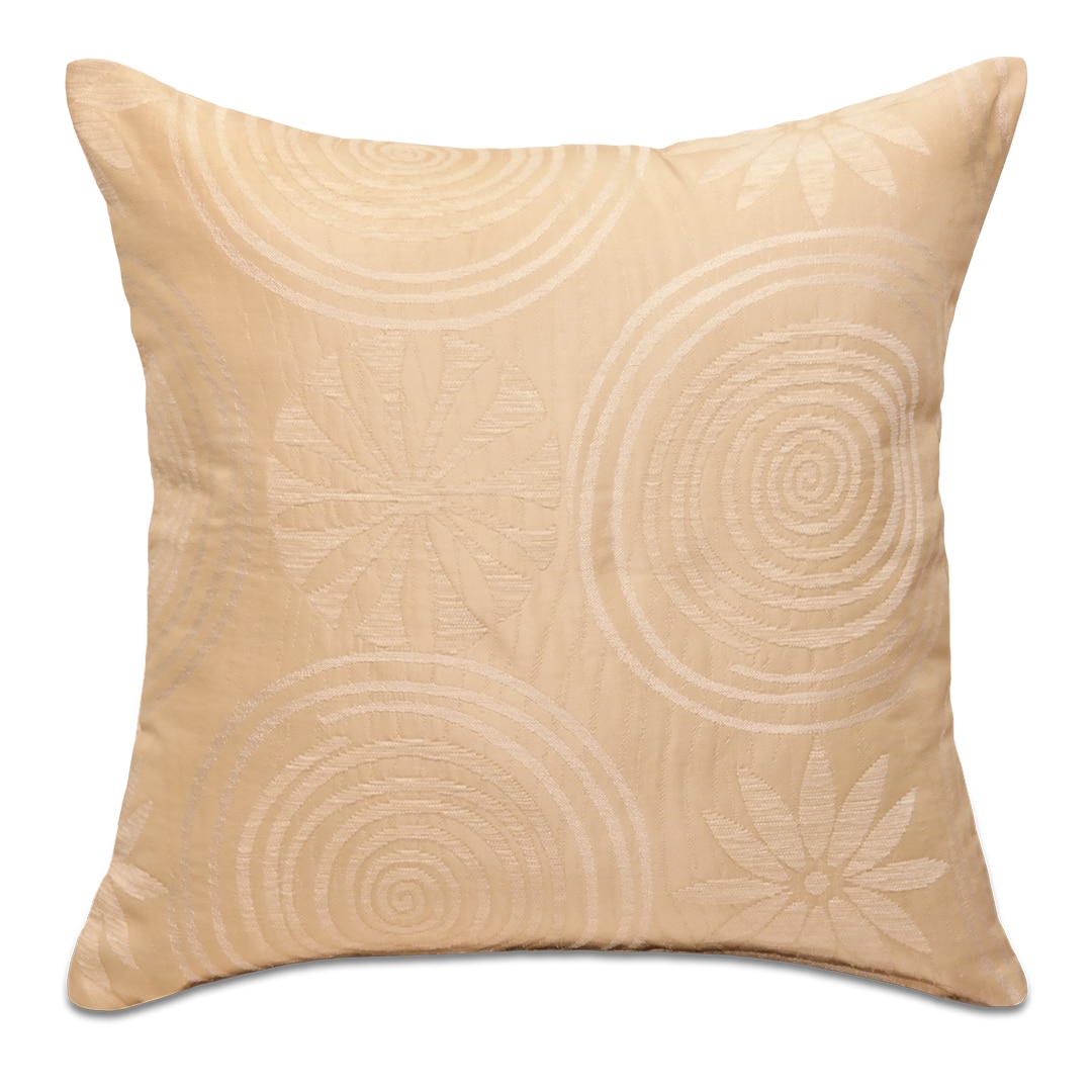 Tavirózsa mintás bézs díszpárna - pk-8021-ottoman-diszparna-huzat-torokorszagbol-aa