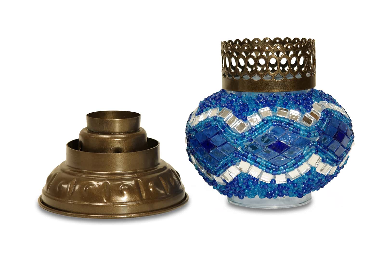 Nagy királykék mécsestartó - TM528B-K3-mozaikuveg-mecsestarto-torokorszagbol-bb