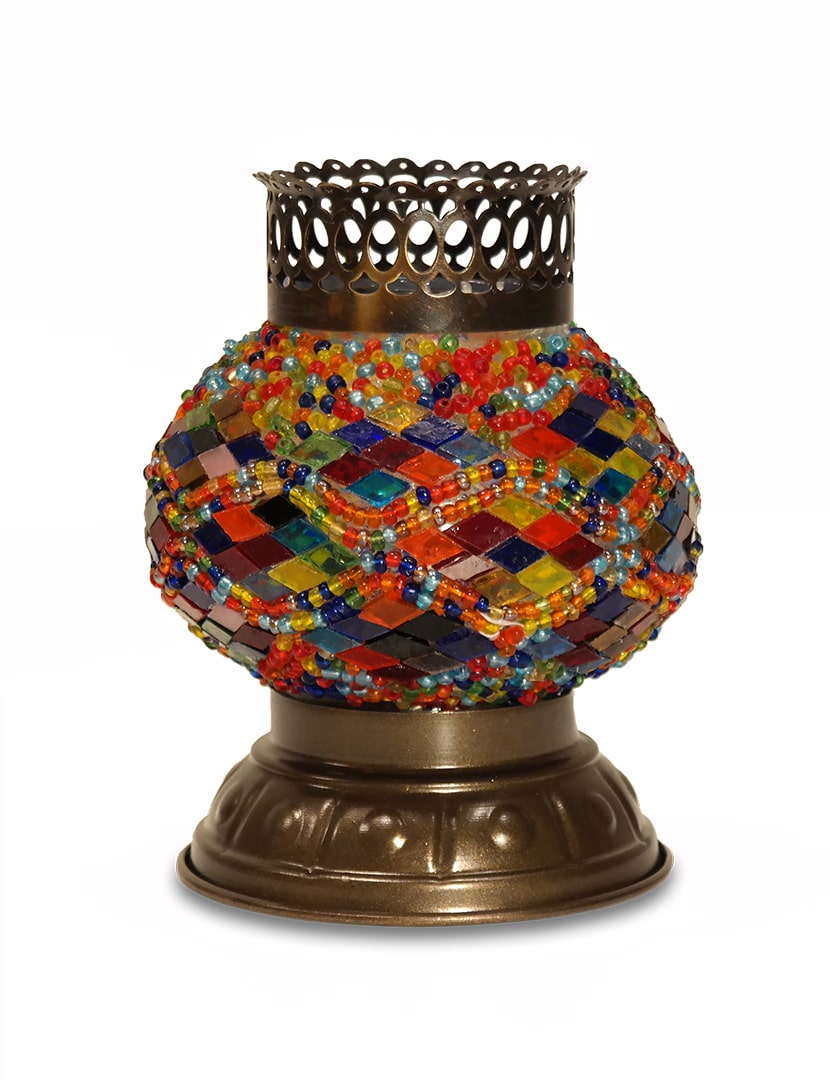 Nagy tarka mécsestartó - TM528B-SZ1-mozaikuveg-mecsestarto-torokorszagbol-a
