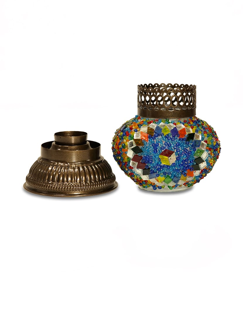 SAMSUNG CSC Nagy színes mécsestartó - TM528B-SZ2-mozaikuveg-mecsestarto-torokorszagbol-b