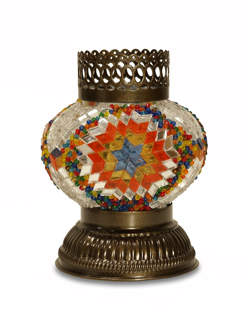 Nagy színes mécsestartó - TM528B-SZ3-mozaikuveg-mecsestarto-torokorszagbol-a