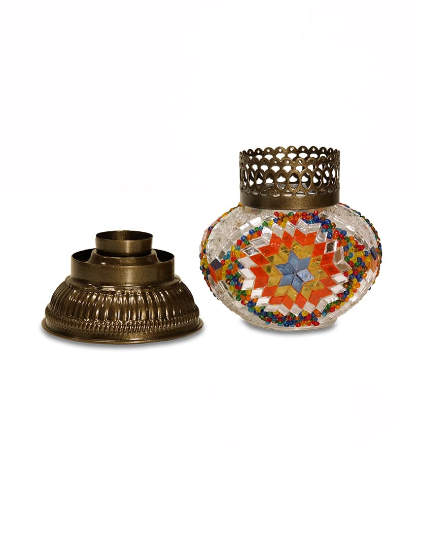 SAMSUNG CSC Nagy színes mécsestartó - TM528B-SZ3-mozaikuveg-mecsestarto-torokorszagbol-b