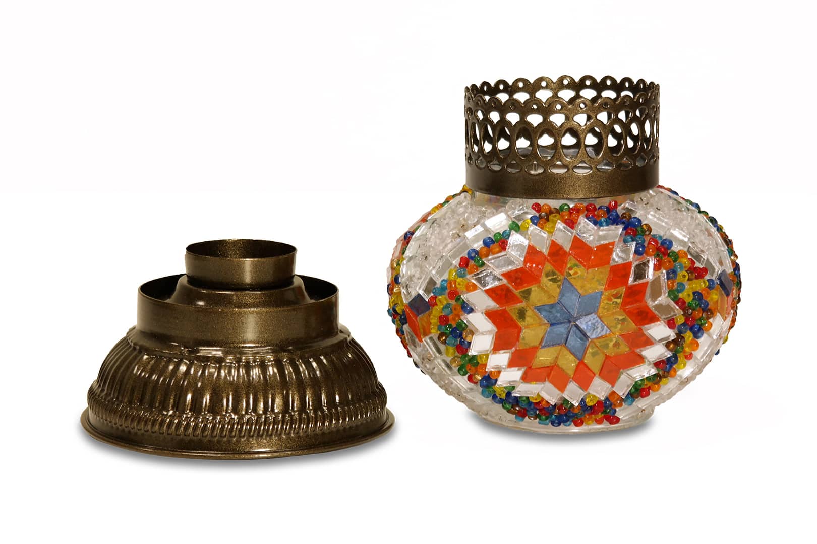 Nagy színes mécsestartó - TM528B-SZ3-mozaikuveg-mecsestarto-torokorszagbol-bb