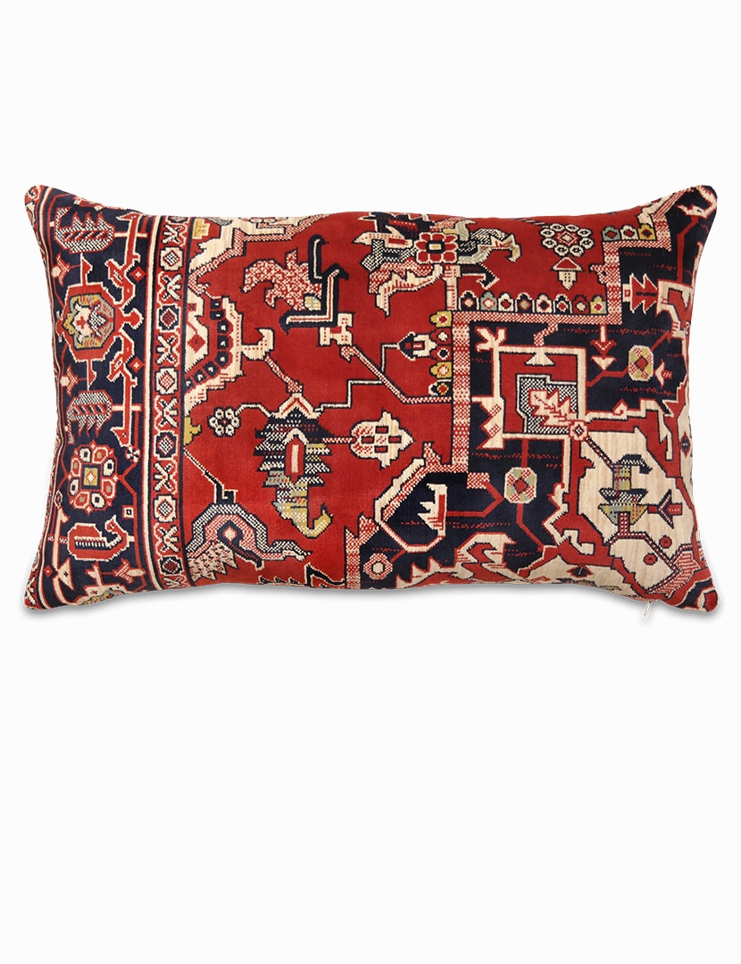 Mokett díszpárna huzat 68 x 42 cm - KP1046-mokett-parnahuzat-a