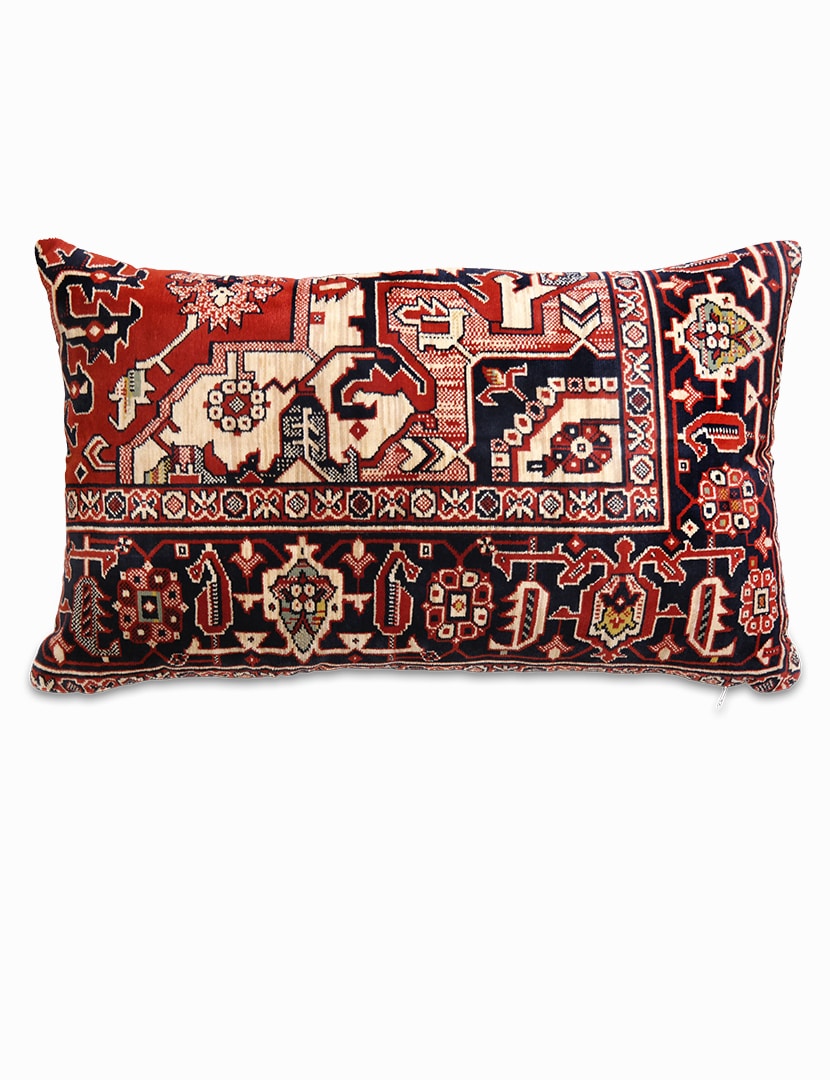 Mokett díszpárna huzat 67 x 41 cm - KP1049-mokett-parnahuzat-a