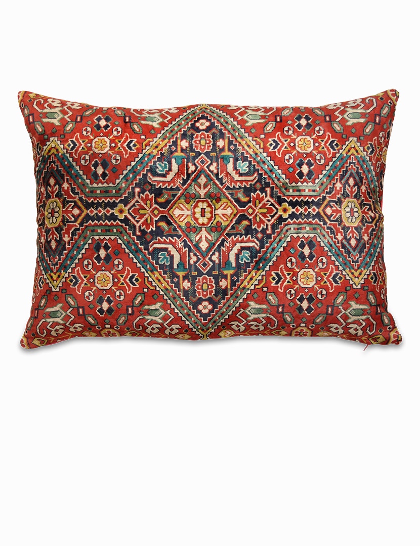 Mokett díszpárna 75 x 53 cm - KP1065-mokett-parnahuzat-a