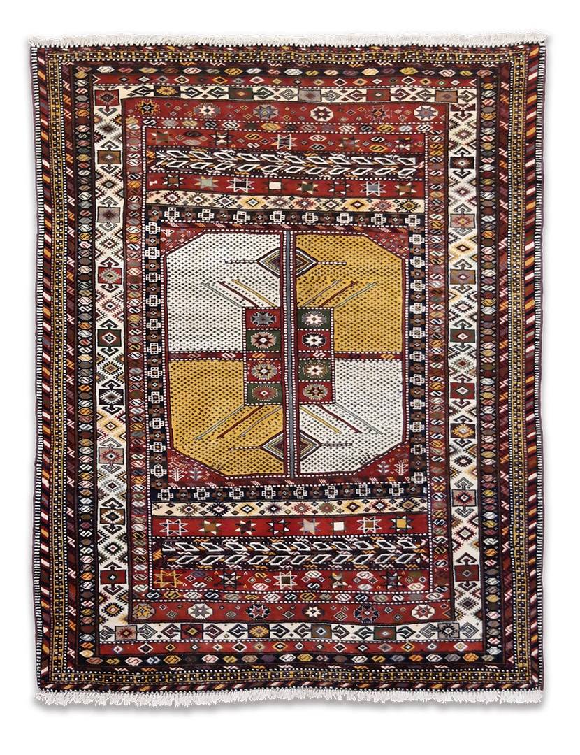 Yalameh iráni szőnyeg 160 x 123 cm - KR2769-yalameh-regi-kezi-csomozasu-gyapju-szonyeg-iranbol-a