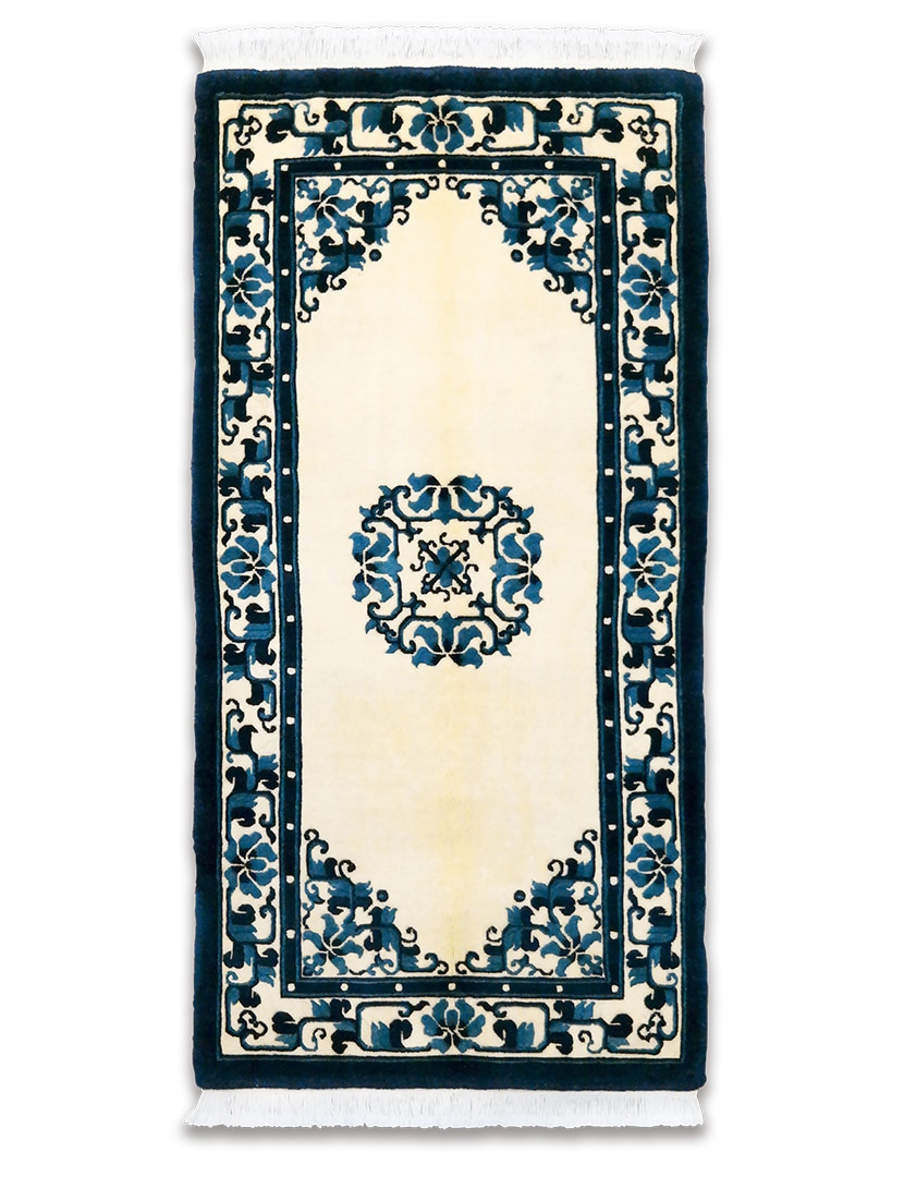 Régi Kínai szőnyeg 140 x 71 cm - KR2777-kezi-csomozasu-gyapju-szonyeg-kinabol-a