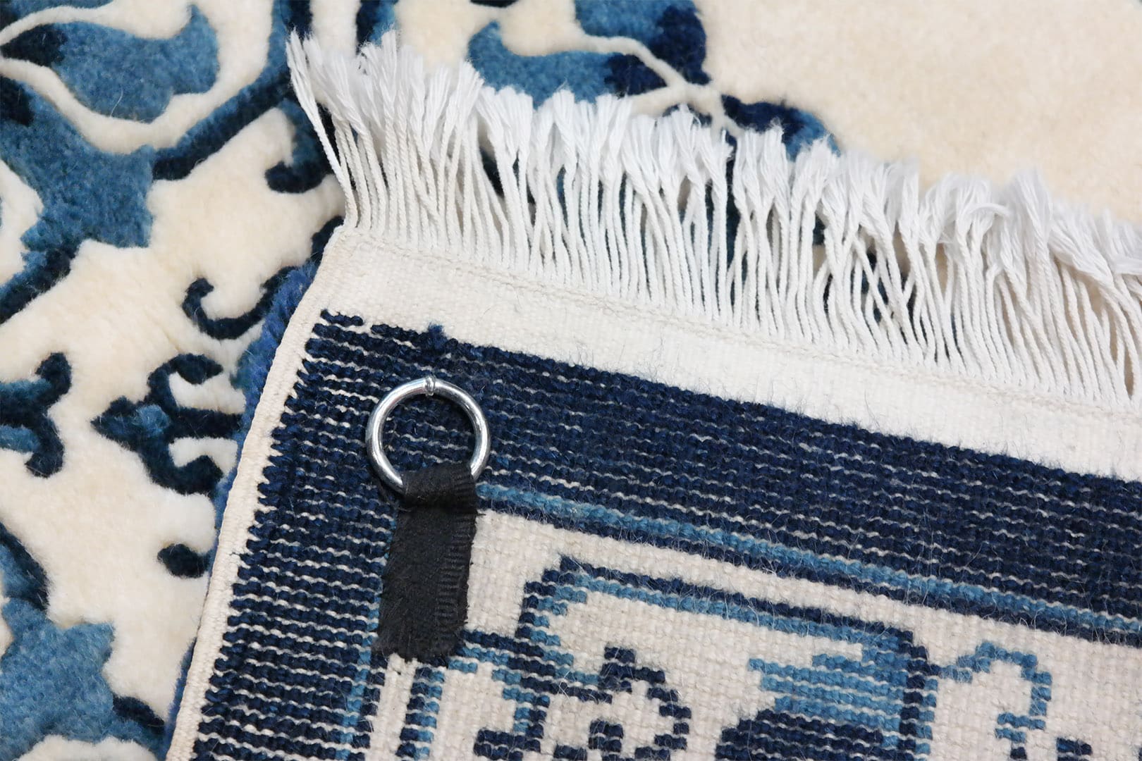 Old Chinese carpet 140 x 71 cm - KR2777-hand-knotted-wool-carpet-from-china-m Old Chinese carpet 140 x 71 cm - KR2777-hand-knotted-wool-carpet-from-china-m