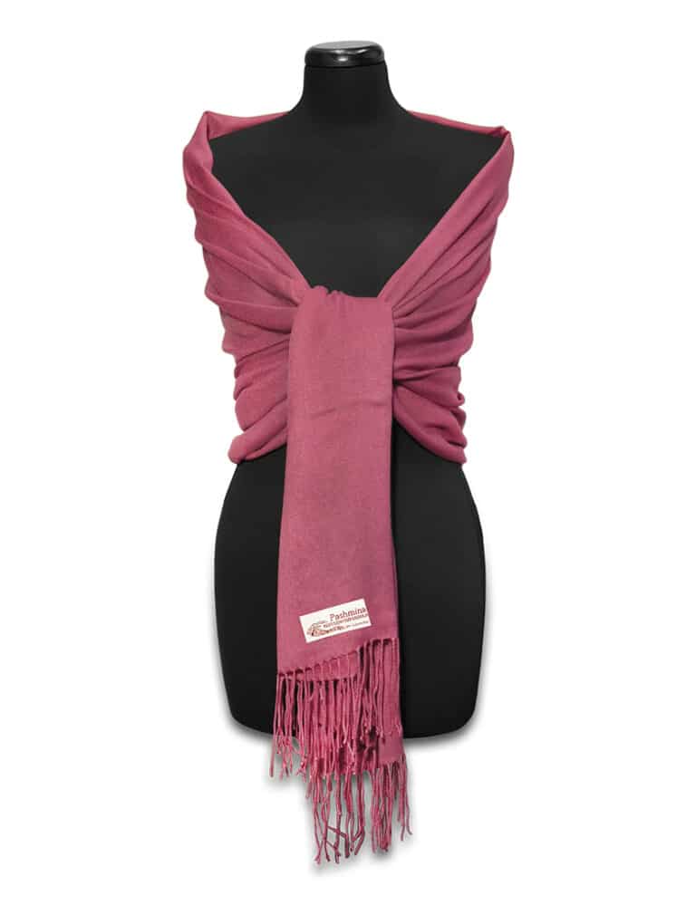 Rózsaszín pashmina sál