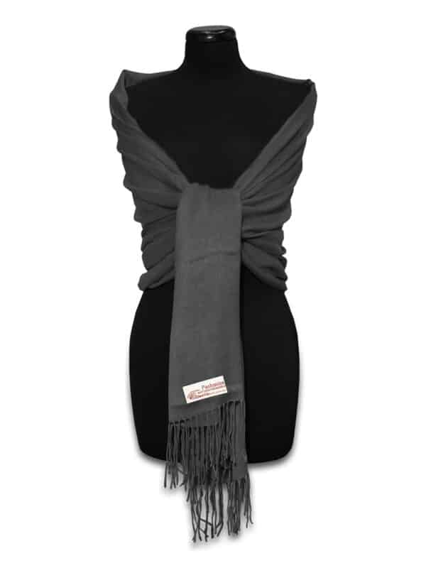 Grafitszürke pashmina sál - PP-33-110-selyem-gyapju-pashmina-sal-torokorszagbol