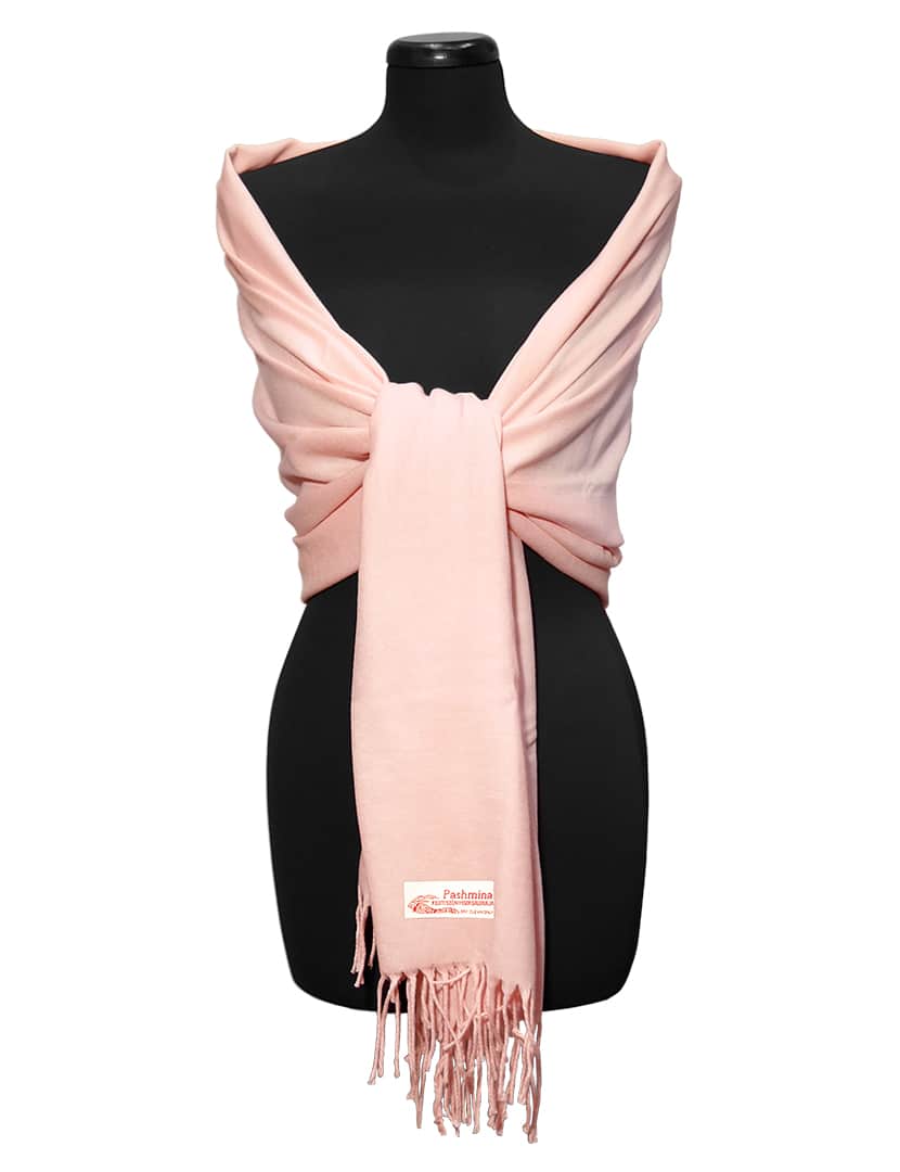 Világos rózsaszín pashmina sál - PP-33-115-selyem-gyapju-pashmina-sal-torokorszagbol