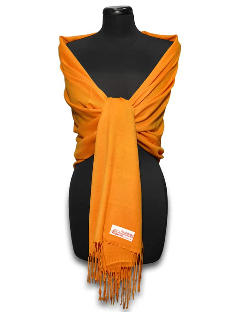 Napsárga pashmina sál