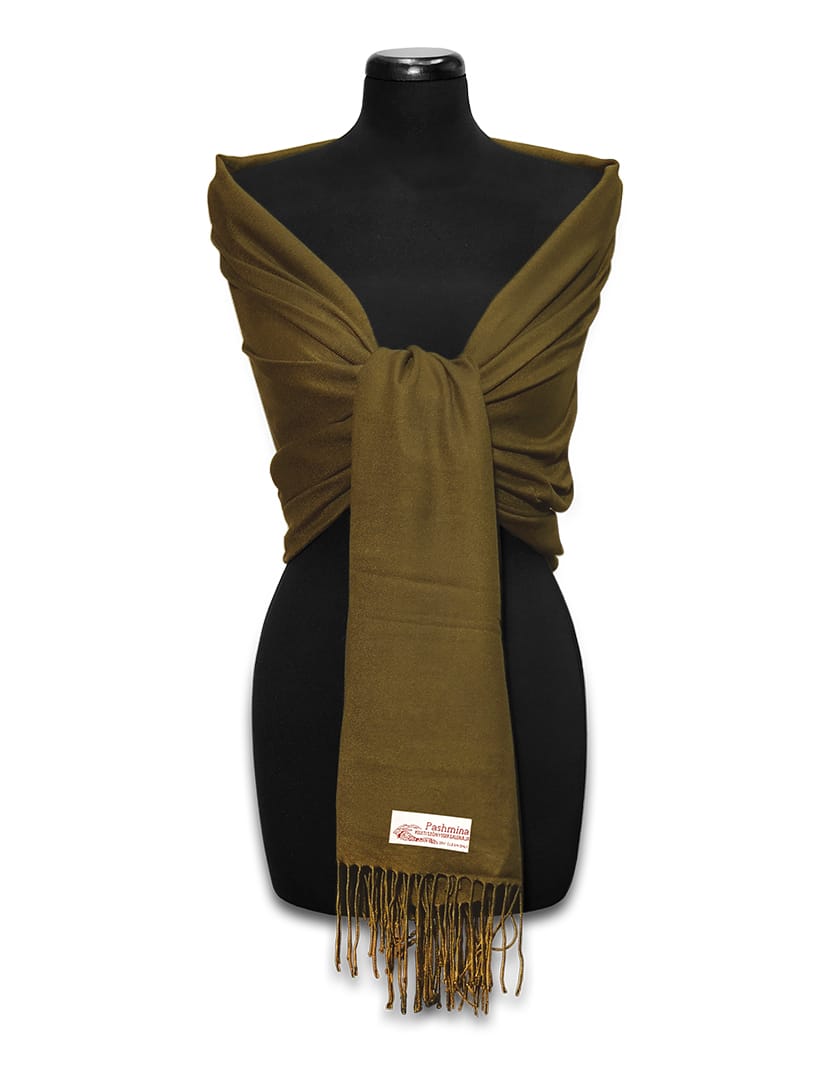 Sötétzöld pashmina sál - PP-33-222B-selyem-gyapju-pashmina-sal-torokorszagbol