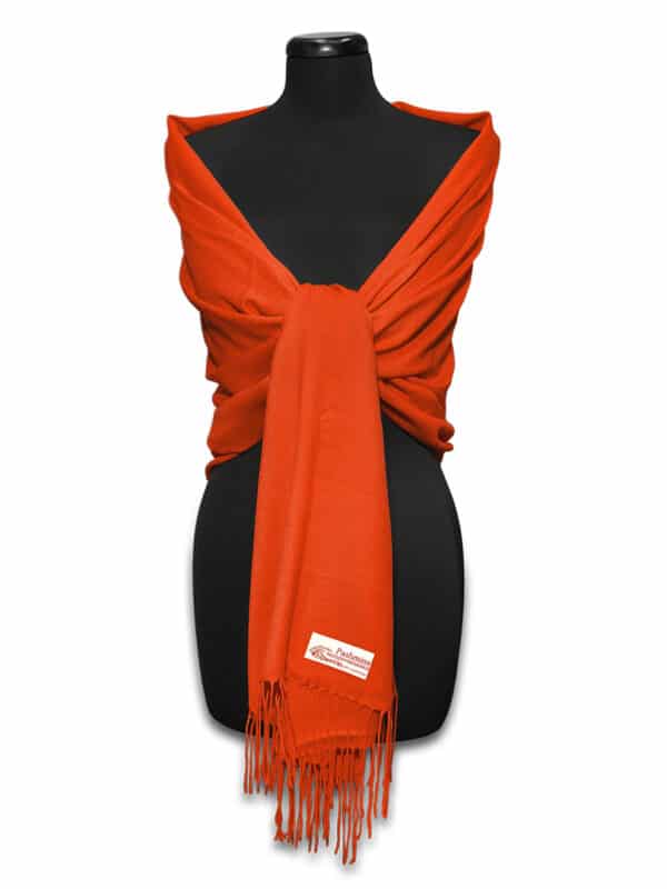 Mély narancssárga pashmina sál - PP-33-73-selyem-gyapju-pashmina-sal-torokorszagbol