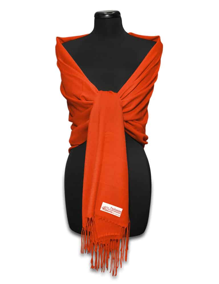 Mély narancssárga pashmina sál