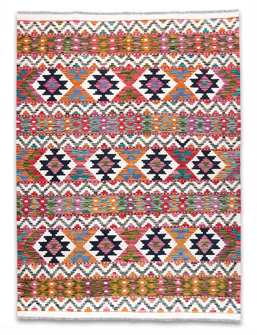 Kilim szövött szőnyeg 200 x 149 cm - SPM30-1882-maimana-kilim-kezi-szovesu-gyapju-szonyeg-pakisztanbol-a
