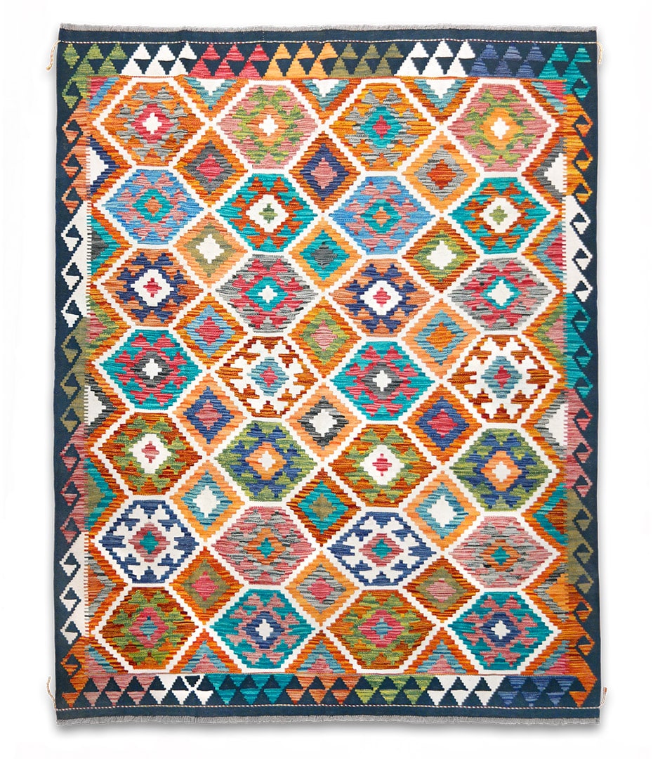 Kilim szövött szőnyeg 208 x 160 cm - SPM30-1891-maimana-kilim-kezi-szovesu-gyapju-szonyeg-pakisztanbol-a
