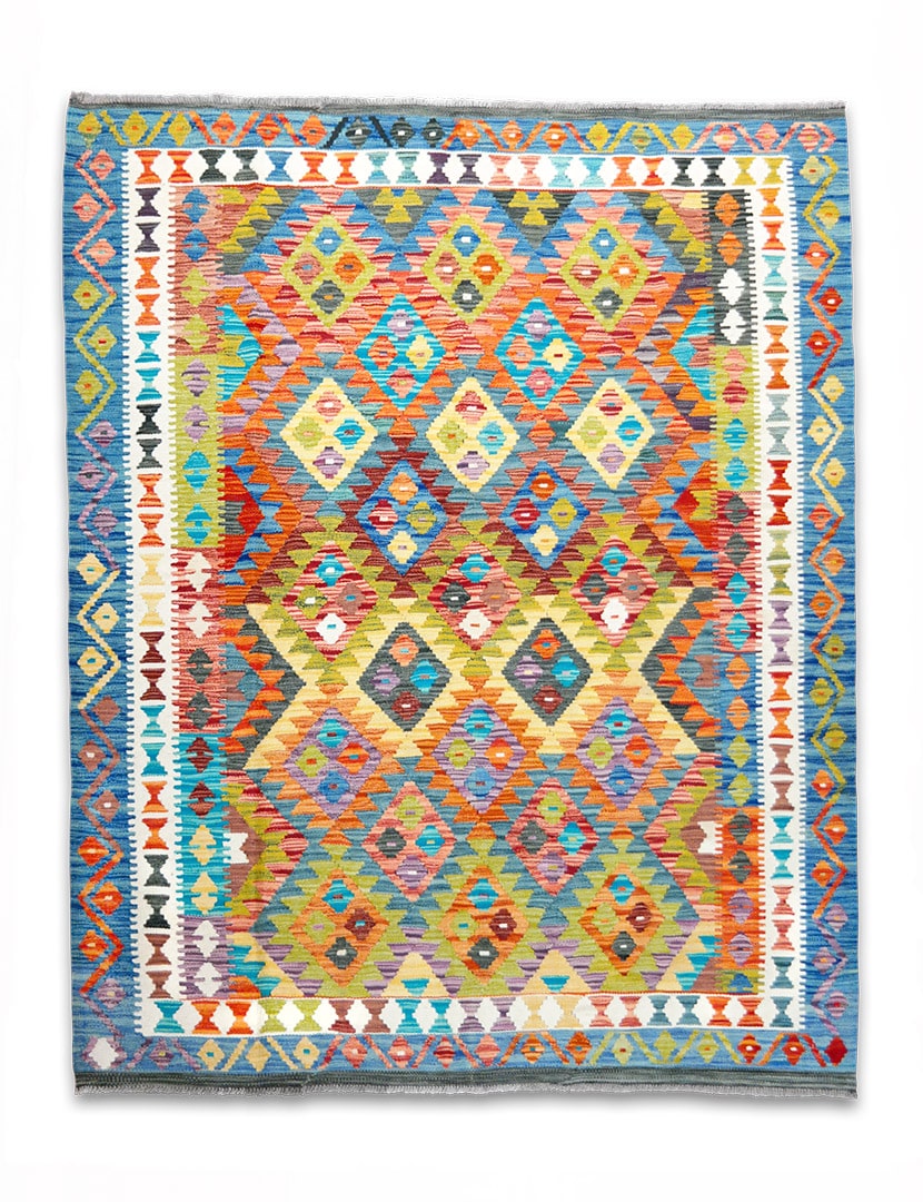 Kilim szövött szőnyeg 196 x 158 cm - SPM30-1892-maimana-kilim-kezi-szovesu-gyapju-szonyeg-pakisztanbol-a