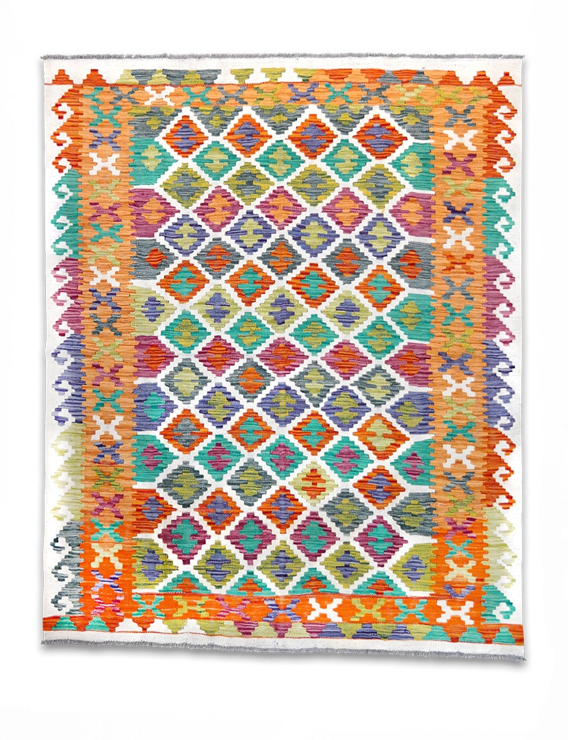 Kilim szövött szőnyeg 188 x 149 cm - SPM30-1893-maimana-kilim-kezi-szovesu-gyapju-szonyeg-pakisztanbol-a