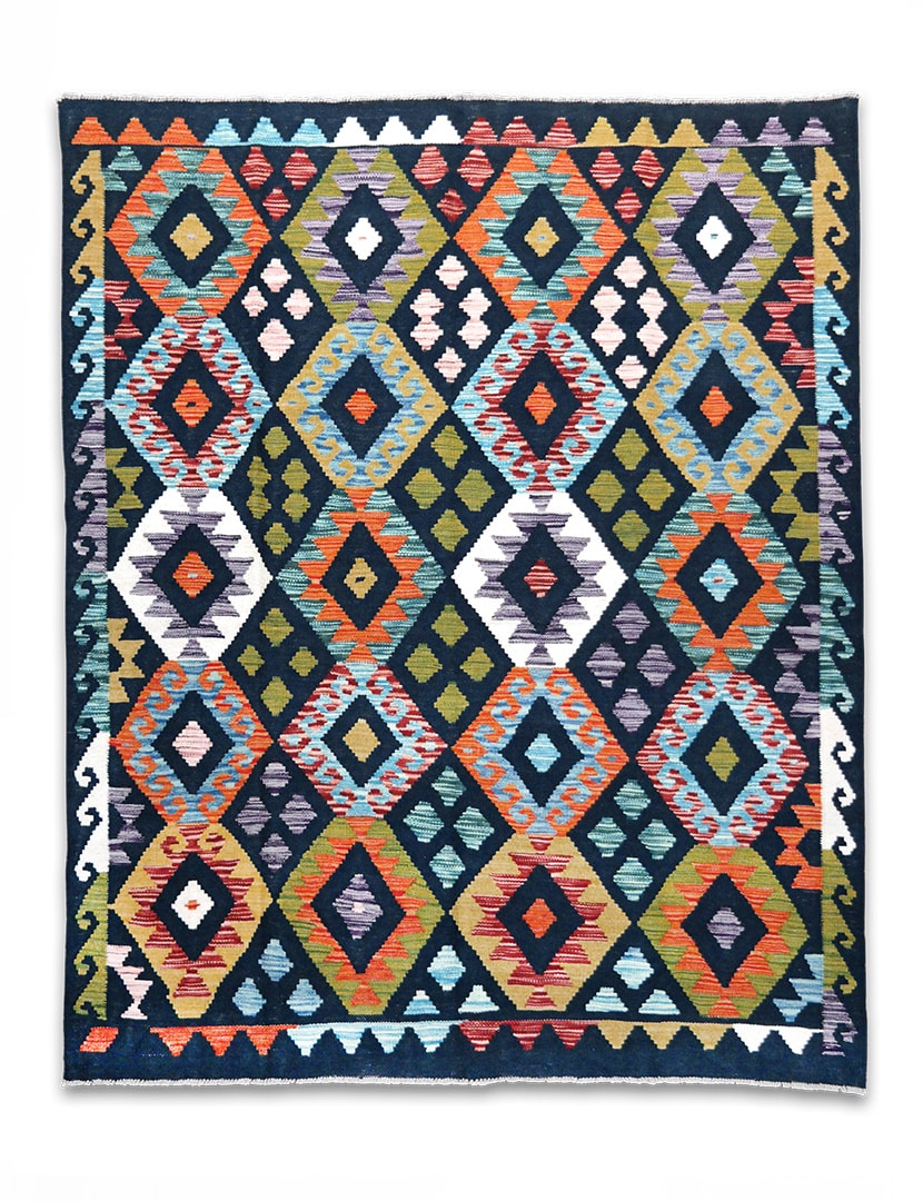 Kilim szövött szőnyeg 188 x 153 cm - SPM30-1906-maimana-kilim-kezi-szovesu-gyapju-szonyeg-pakisztanbol-a