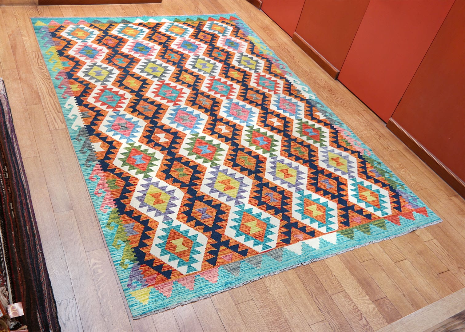 Kilim szövött szőnyeg 295 x 205 cm - SPM30-1861-maimana-kilim-kezi-szovesu-gyapju-szonyeg-pakisztanbol-b