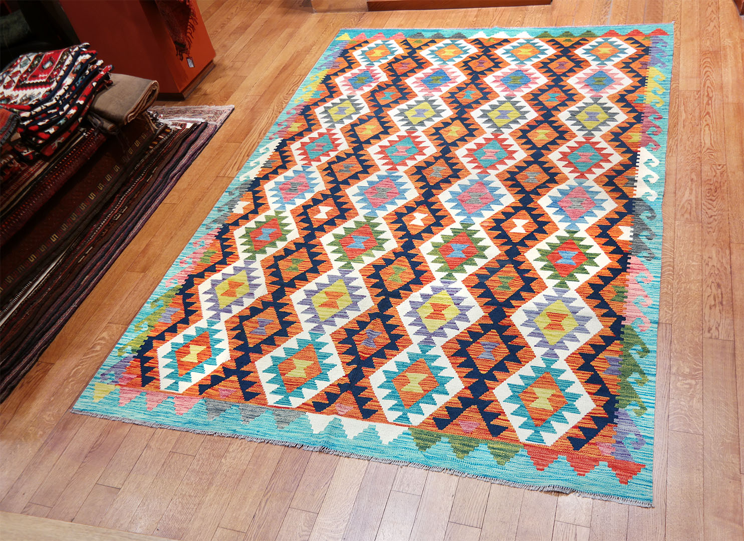 Kilim szövött szőnyeg 295 x 205 cm - SPM30-1861-maimana-kilim-kezi-szovesu-gyapju-szonyeg-pakisztanbol-c Kilim szövött szőnyeg 295 x 205 cm - SPM30-1861-maimana-kilim-kezi-szovesu-gyapju-szonyeg-pakisztanbol-c