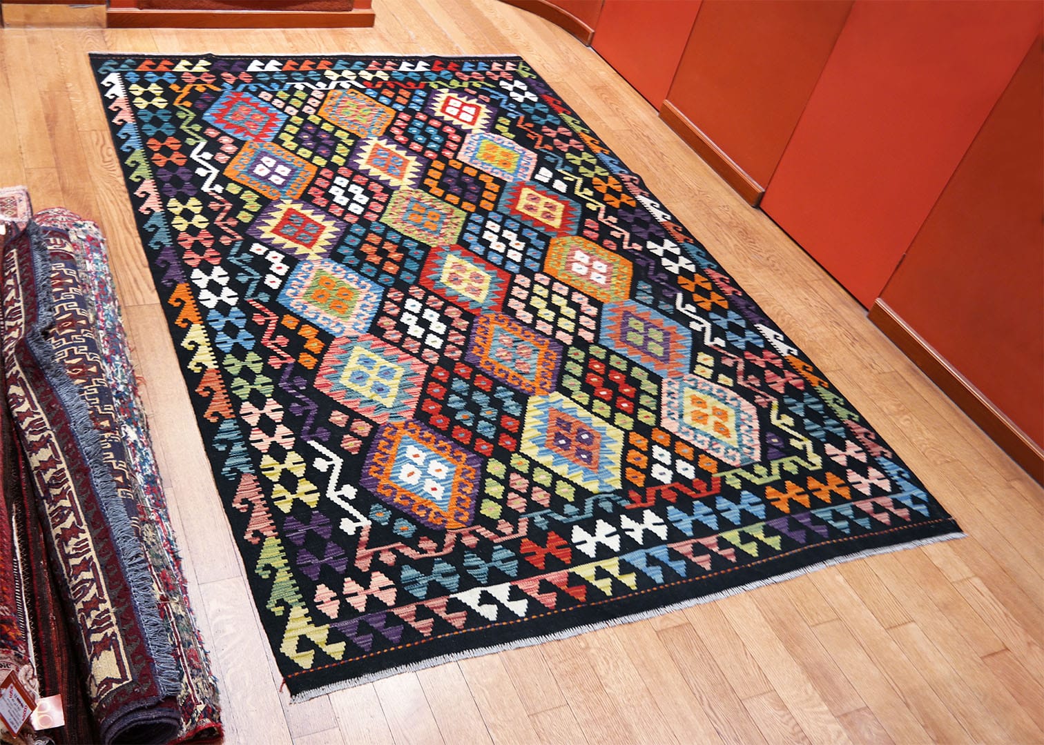 Kilim szövött szőnyeg 292 x 201 cm - SPM30-1864-maimana-kilim-kezi-szovesu-gyapju-szonyeg-pakisztanbol-b