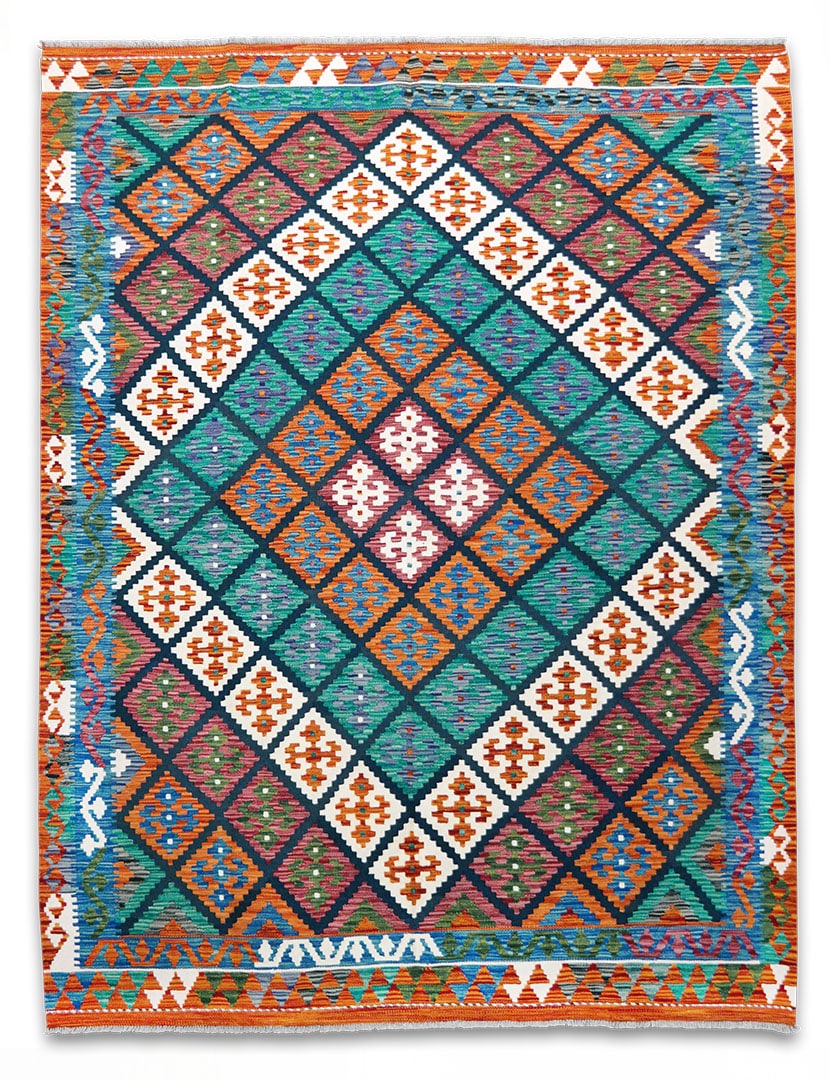 Kilim szövött szőnyeg 239 x 181 cm - SPM30-1865-maimana-kilim-kezi-szovesu-gyapju-szonyeg-pakisztanbol-a