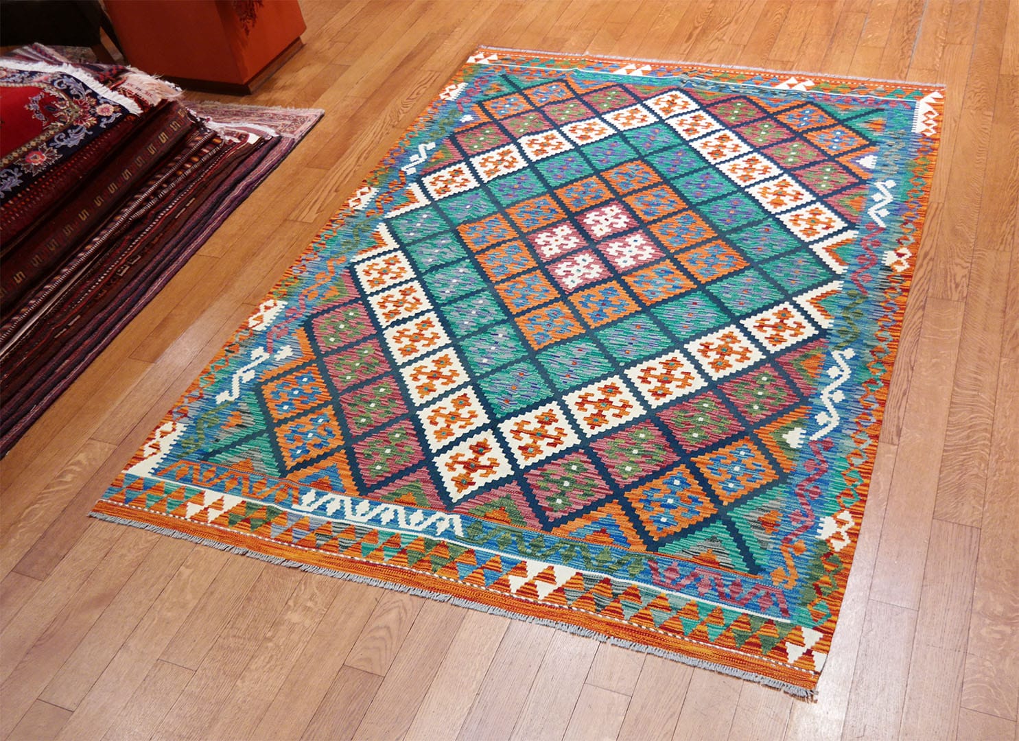 Kilim szövött szőnyeg 239 x 181 cm - SPM30-1865-maimana-kilim-kezi-szovesu-gyapju-szonyeg-pakisztanbol-c Kilim szövött szőnyeg 239 x 181 cm - SPM30-1865-maimana-kilim-kezi-szovesu-gyapju-szonyeg-pakisztanbol-c