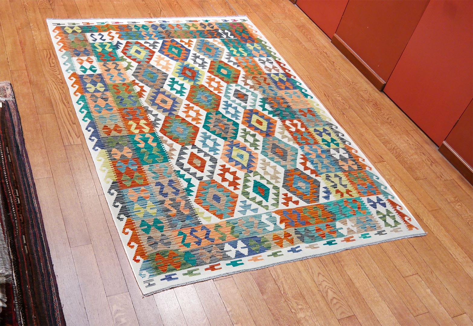 Kilim szövött szőnyeg 245 x 176 cm - SPM30-1866-maimana-kilim-kezi-szovesu-gyapju-szonyeg-pakisztanbol-b