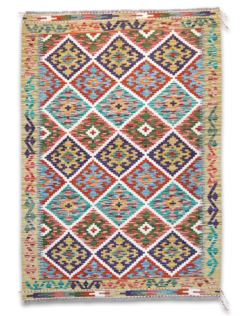 Kilim szövött szőnyeg 183 x 126 cm - SPM30-1918-maimana-kilim-kezi-szovesu-gyapju-szonyeg-pakisztanbol-a