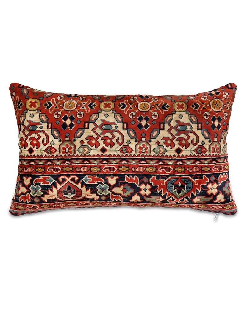 Mokett díszpárna huzat 62 x 36 cm - KP1068-diszparna-huzat-regi-mokett-anyagbol-a