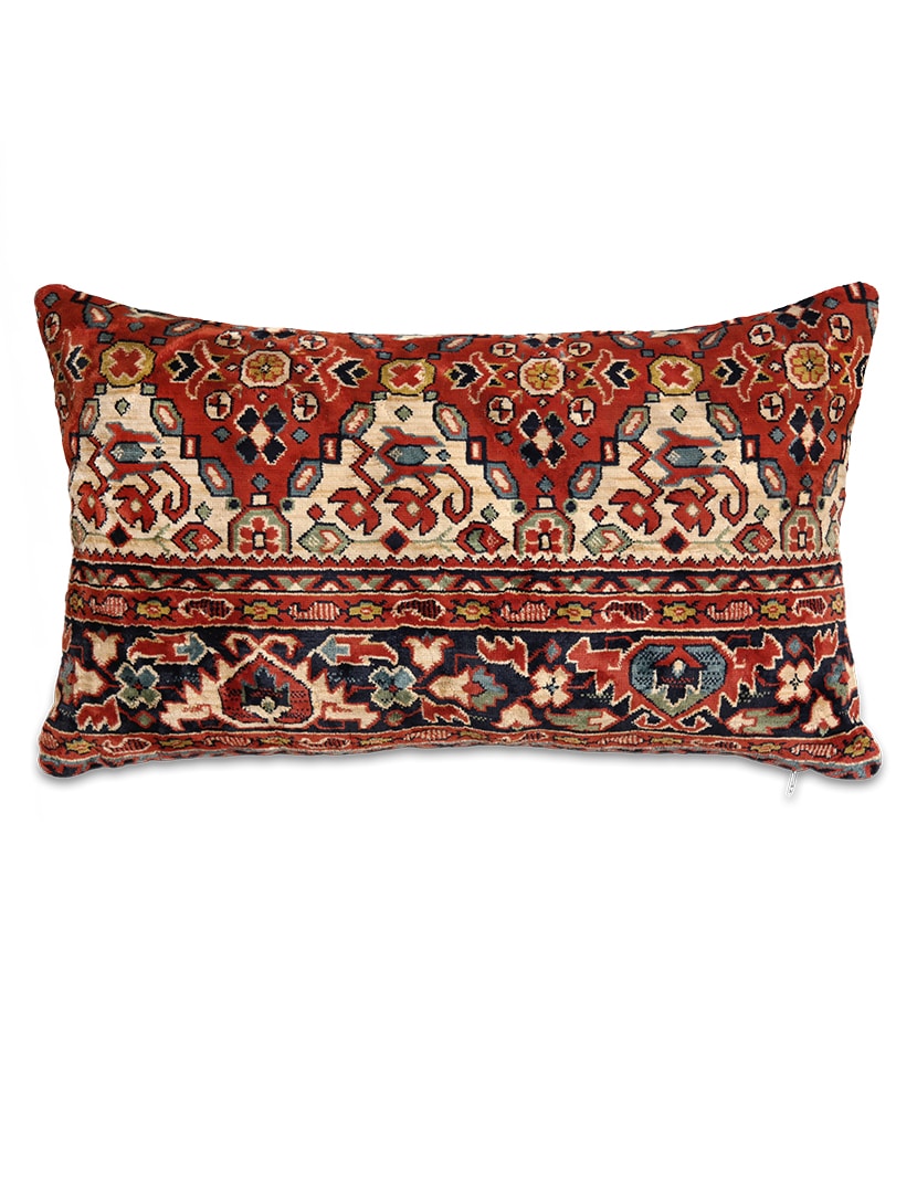 Mokett díszpárna huzat 62 x 37 cm - KP1070-diszparna-huzat-regi-mokett-anyagbol-a